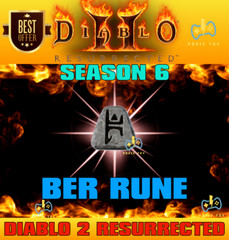 DIABLO 2 RESURRECTED🔥BER RUNE #30 RUNE LOW PRICED LOW $$🔥D2R LADDER SEASON 6
