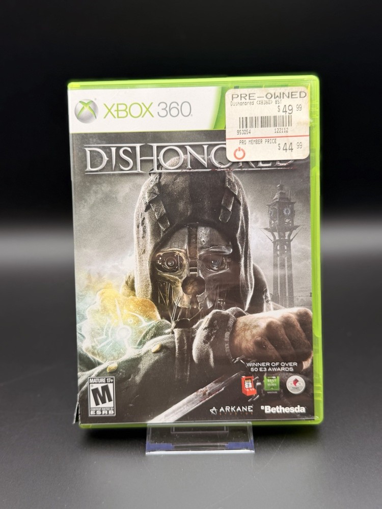 Dishonored (Microsoft Xbox 360, 2012) Complete w/ Manual – Tested Working