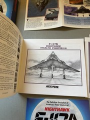 NIGHTHAWK F-117A Stealth Fighter 2.0 IBM386 5.25 HD Microprose COMPLETE!