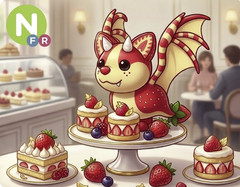NFR Strawberry Shortcake Bat Dragon – (Neon Fly Ride) Cheap! Adopt From Me Now!