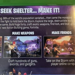 Fortnite (Xbox One, 2017) Video Game + Inserts, Green Case! EUC NO CODES