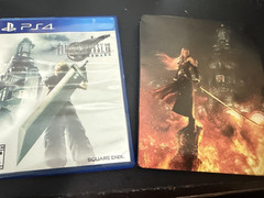 Square Enix Final Fantasy VII Remake PS4 Role Playing w/ STEELBOOK CASE