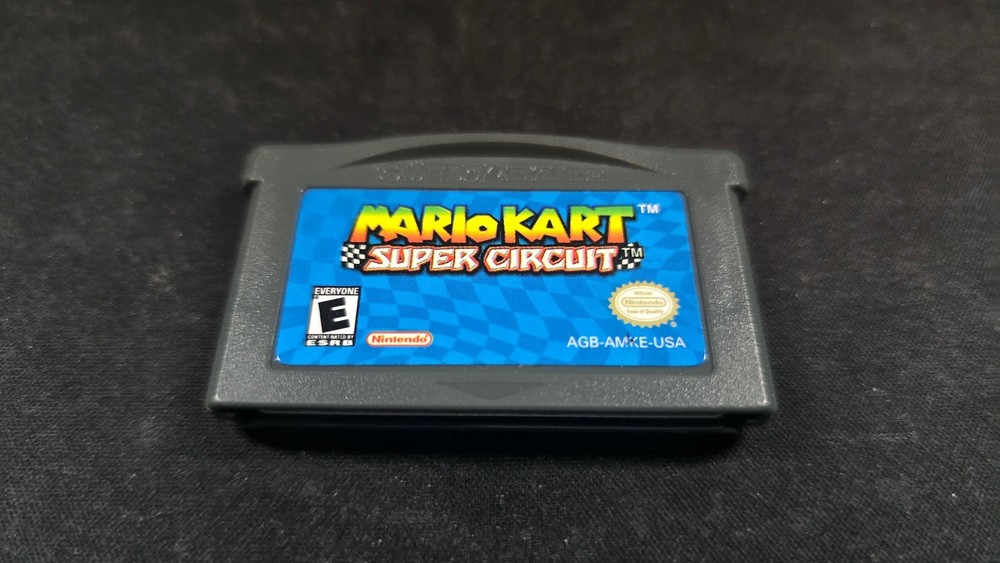 Mario Kart Super Circuit Nintendo Game Boy Advance NRMT authentic game cartridge