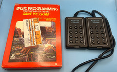 Atari 2600 CX-2620 Basic Programming Vintage Complete Set w/Manual and Overlays
