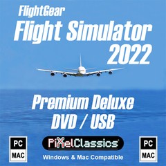 Flight Simulator 2022 X DELUXE FlightGear Aircraft Plane Helicopter Sim DVD USB