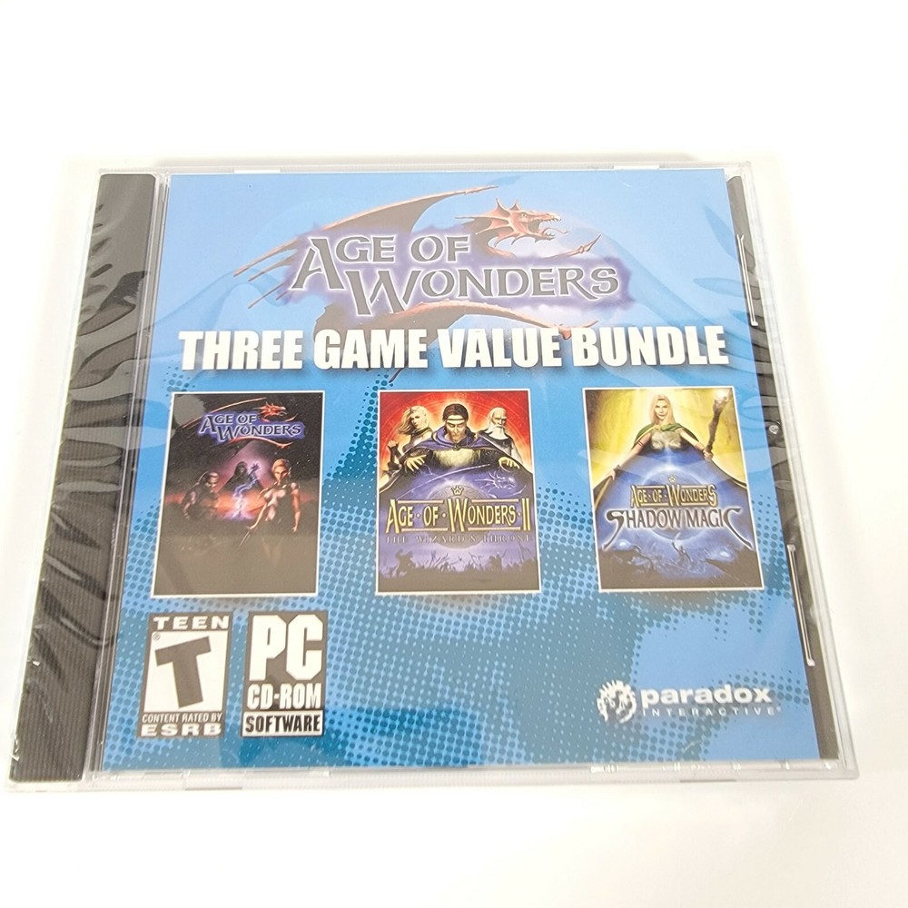 3 Game Bundle Age Of Wonders Shadow Magic + Age Of Wonders 2 PC CD ROM 2019