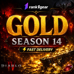 Diablo 4 Season 14 Gold Fast Delivery PC PS Xbox EU NA Rank1Gear 10B