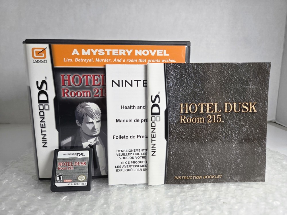 Hotel Dusk: Room 215 DS Nintendo 3DS 2DS Complete In Box CIB Tested A Mystery N