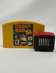 Donkey Kong 64 + OEM Expansion Pack Pak Nintendo 64 N64 Authentic Cleaned Pins