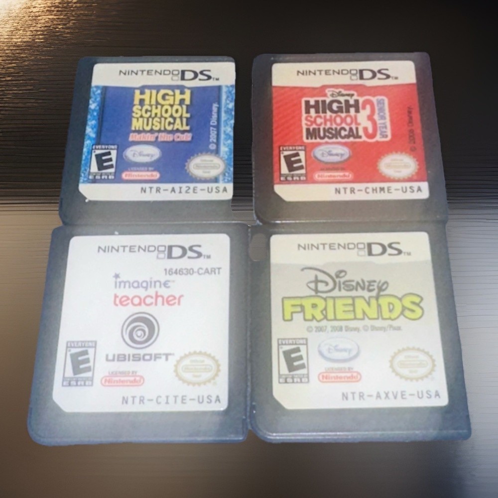 High School Musical 1 & 3, Disney Friends & Imagine Teacher Nintendo DS Game Lot