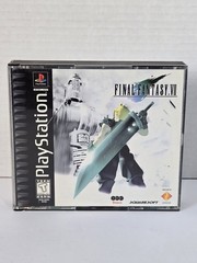 Final Fantasy VII Black Label 3 Disc Sony PlayStation 1, 1997 CIB Tested
