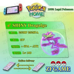 ✨6IV SHINY Dragalge + EVS🚀 POKEMON HOME✨Champions✨Online delivery⚡