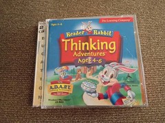 Reader Rabbit Thinking Adventures Ages 4-6 CD-ROM PC Educational Game A.D.A.P.T