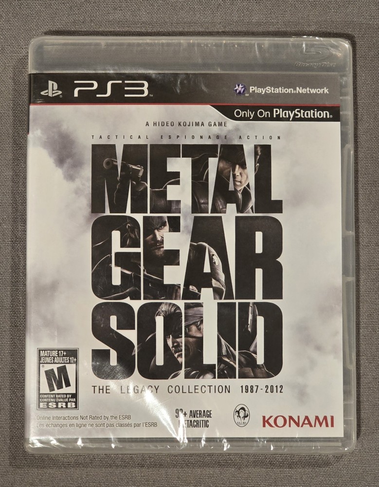 Metal Gear Solid: The Legacy Collection (Sony PlayStation 3, PS3) NEW / SEALED