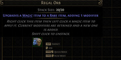 500x Regal orb Path of Exile 2 Return of the Ancients League POE 2