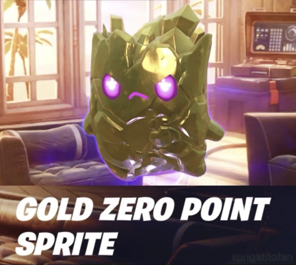 Gold Zero Point Sprite Fortnite