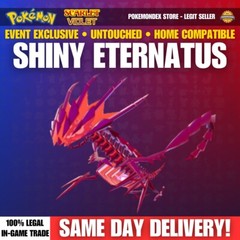 Pokemon Scarlet And Violet – GAMESTOP EVENT ⭐️ SHINY ETERNATUS ⭐️ UNTOUCHED ✨