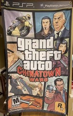 Grand Theft Auto Chinatown Wars 5′ Flag Banner Sony PSP PlayStation Portable GTA