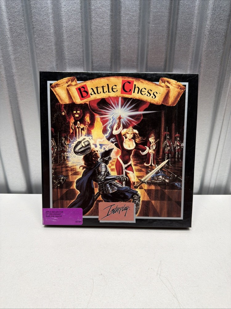 Battle Chess for Apple IIGS – Complete (CIB) Big Box – Rare Vintage Game