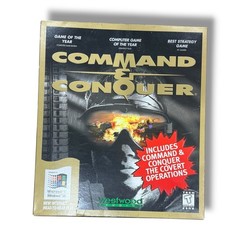 RARE Factory Sealed Command & Conquer Gold Edition PC Big Box Windows 95 CD-ROM