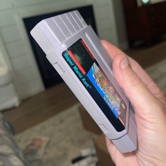 Super Mario Kart (Nintendo SNES) CART W Manual Authentic Tested Free Shipping