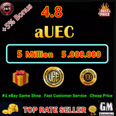 Star Citizen🔥5.000.000 aUEC +5%BONUS🎁New 4.8 Live Alpha UEC🔥Fast Virtual Item