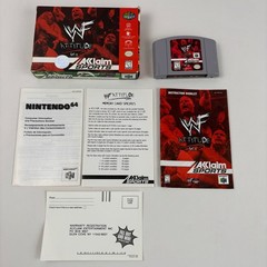 WWF Attitude Get It Nintendo 64 with Box, Booklets, Video Game Acclaim Sports