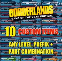 Borderlands 1 Custom Item Request Any Level Guns Gear + Parts XBOX ONE X/S + 360
