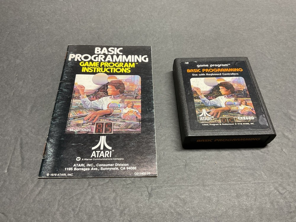 Atari 2600 Basic Programming Game and Manual Tested