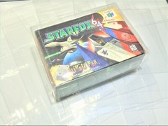 1 N64 Nintendo 64 Star Fox Video Game Clear Case Cases Sleeve Box Protector CIB