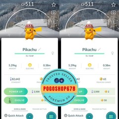 Pokémon PTC Go – Shiny Pikachu Pyeochang Background ✨Mini or TRADE