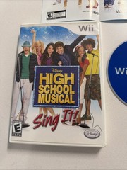 High School Musical: Sing It (Nintendo Wii, 2007) CIB W/Poster & Reg Card Tested