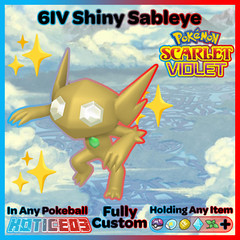 ✨ Shiny Rare Sableye 6IV ✨ Pokemon Scarlet & Violet 🚀 Fast 🚀