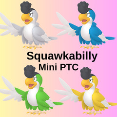 Pokémon PTC Go Non Shiny Squawkabilly Mini PTC