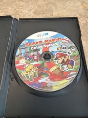 Paper Mario Color Splash Nintendo Wii U Loose Disc Only Tested
