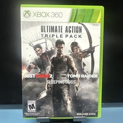 Microsoft Xbox 360 Ultimate Action Triple Pack 2015, Tested Clean