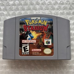 Pokemon Stadium Not For Resale NFR Kiosk Back Sticker Store Demo Nintendo 64 N64