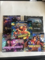Lot of 5 Amazing Hidden Objects Games, Murder Mystery 2, PC DVD-ROM See Photos