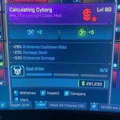 Borderlands 4⭐️LEVEL 60 CLASS MODS CUSTOM ORDER YOU CHOOSE ROLL⭐️All PLATFORMS