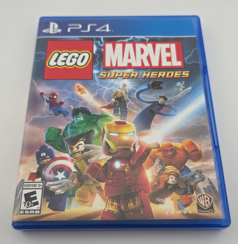 Lego Marvel Super Heroes PS4 (Sony Playstation 4) CIB, Tested & Working.