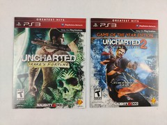 Uncharted 1 & 2: Among Thieves PS3 Games Lot Cardboard Sleeve Variants