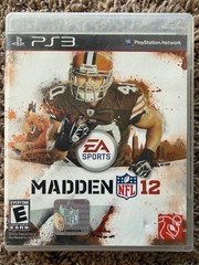 Madden NFL 12 PS3 Sony PlayStation 3 Game Disc Case & Manual EA SPORTS