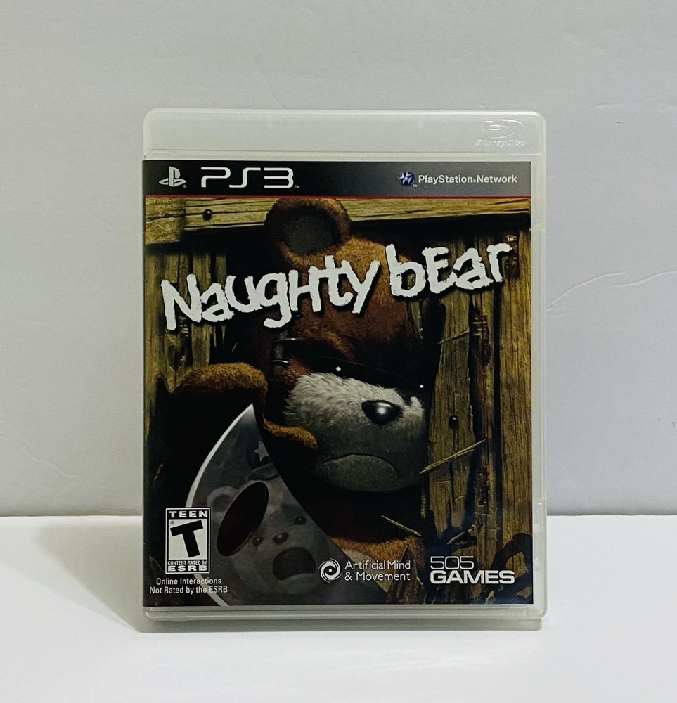 Naughty Bear Sony PlayStation 3 PS3, 2010 – Complete with Manual Tested