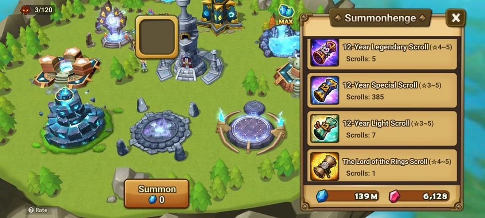 Summoners War Global/EU Scroll accounts. 1LD+All these scrolls. See discription