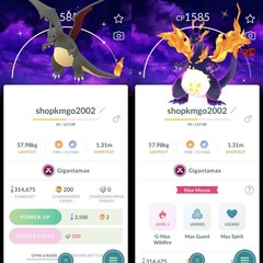 Shiny Venusaur/ Blastoise/ Charizard Gigantamax Background -Read description