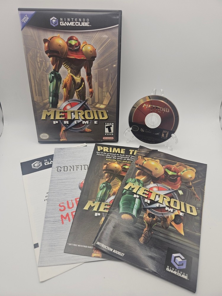 Metroid Prime Nintendo GameCube Complete CIB with All Inserts – Tested & Works