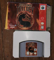 Used Nintendo 64 Vintage, Authentic Mortal Kombat Trilogy Game with Box !