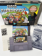 Nintendo Super Mario Kart SNES CIB w/ Manual E Everyone NTSC-U/C 1992