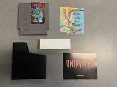 CIB Uninvited (Nintendo Entertainment System, 1991) Very Good Condition
