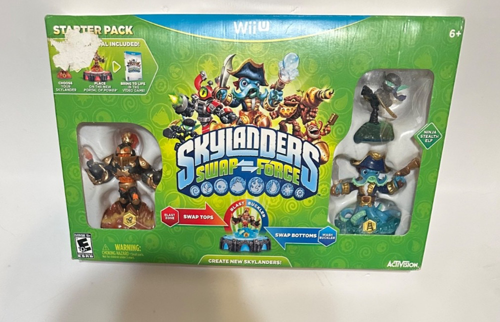 NINTENDO WII U SKYLANDERS SWAP FORCE STARTER PACK NEW NINJA STEALTH ELF